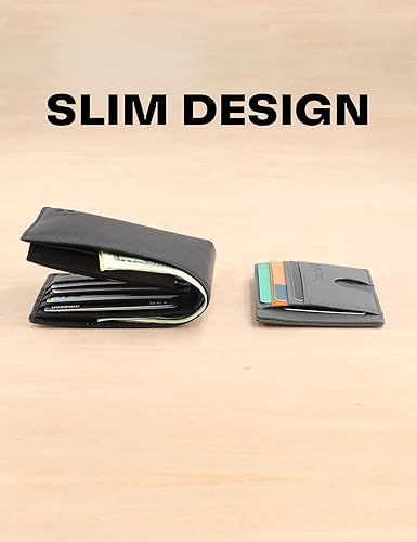 Miniatura 5 de Timberland Men's Slim Leather Front Pocket Credit Card Holder Wallet