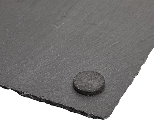 Miniatura 8 de Minitablas de pizarra para servir quesos. Charolas de estilo moderno para cualquier ocasión. Fáciles de limpiar. Gis incluido. Juego de 6 bandejas