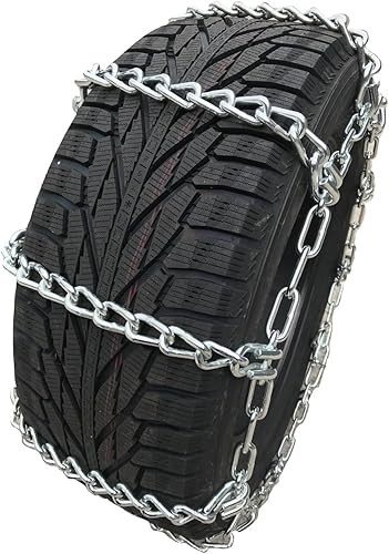 TireChain.com 23580R17, 23580 17 cadenas para neumáticos de barro extra resistentes, juego de 2