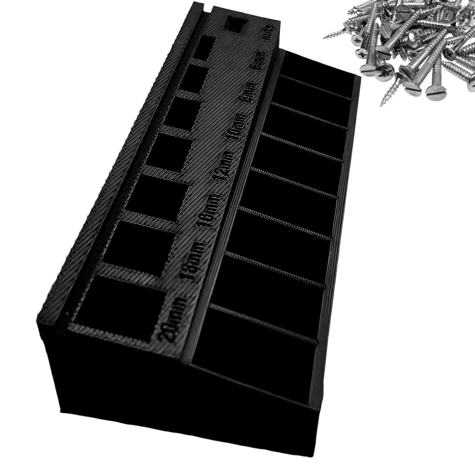 Clasificador de pernos y bandeja de tornillos impresa en 3D para taller mecánico