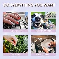 Vista 6 de 6 paquetes de uñas postizas en forma de almendra, uñas postizas de punta francesa Misssix cortas, uñas postizas reutilizables con pegamento, uñas