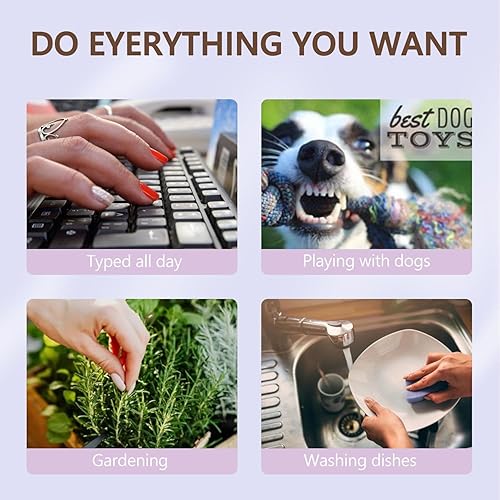 Miniatura 6 de Misssix - Paquete de 6 uñas postizas a presión con punta francesa de almendra, uñas cortas a presión, reutilizables, uñas postizas de gel para