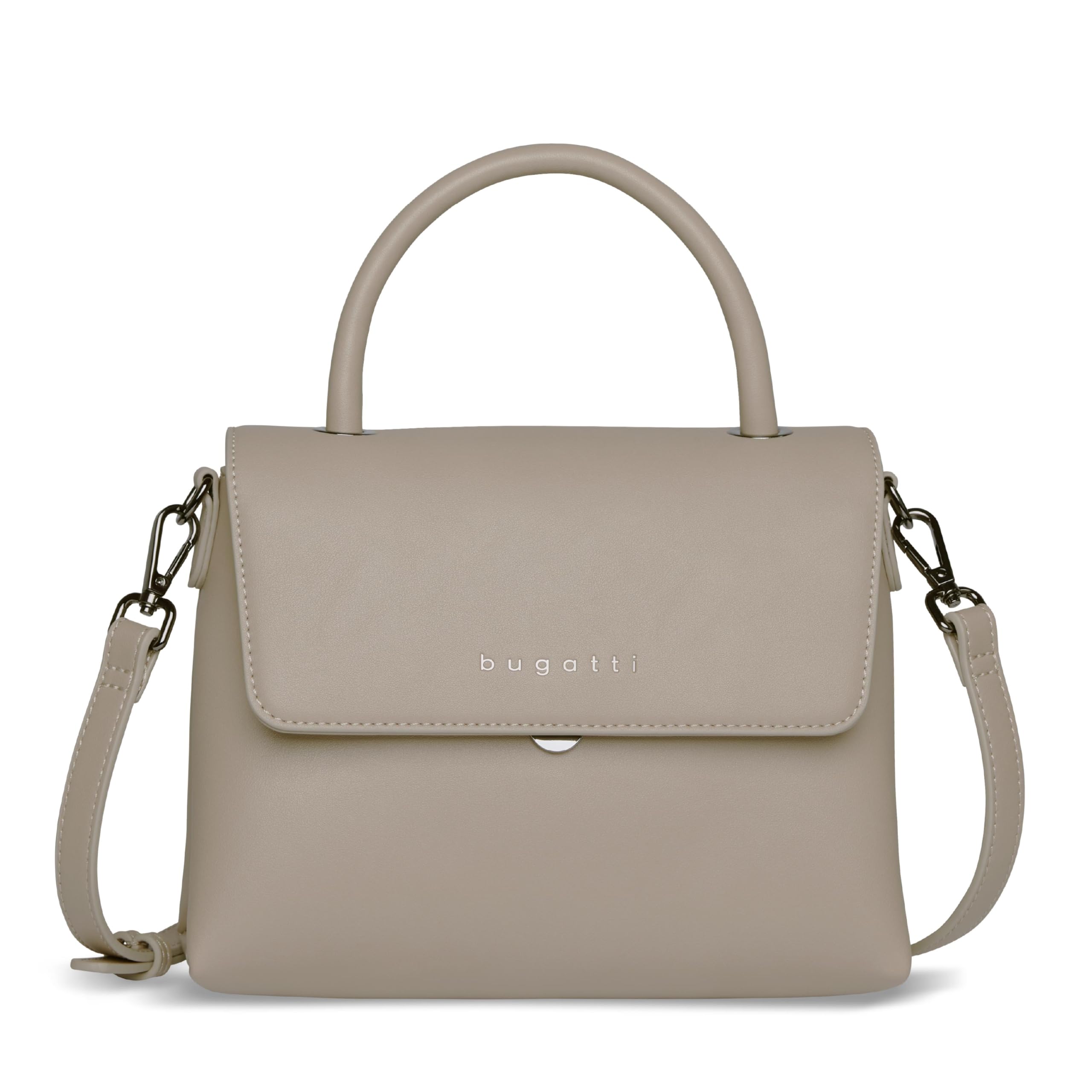 bugatti Almata Handtasche 2-in-1 mit extra Kosmetiketui, Damen-Tasche aus Kunstleder