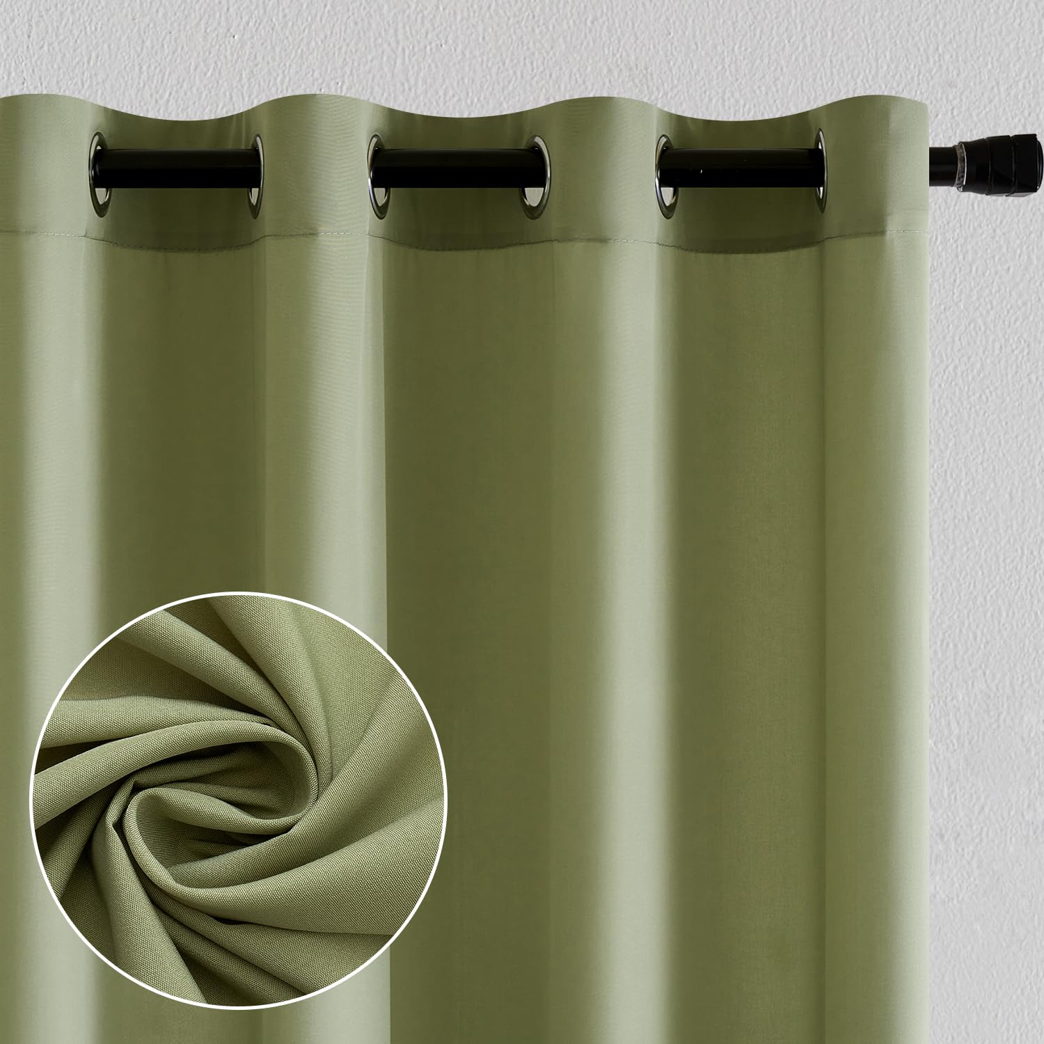 MIULEE 2 Raamgordijnen, pure kleur, transparant, glad, elegant, voor ramen, gordijnen, behandeling voor slaapkamer, woonkamer, ivoorkleurig, 140 x 175 cm, zakstang