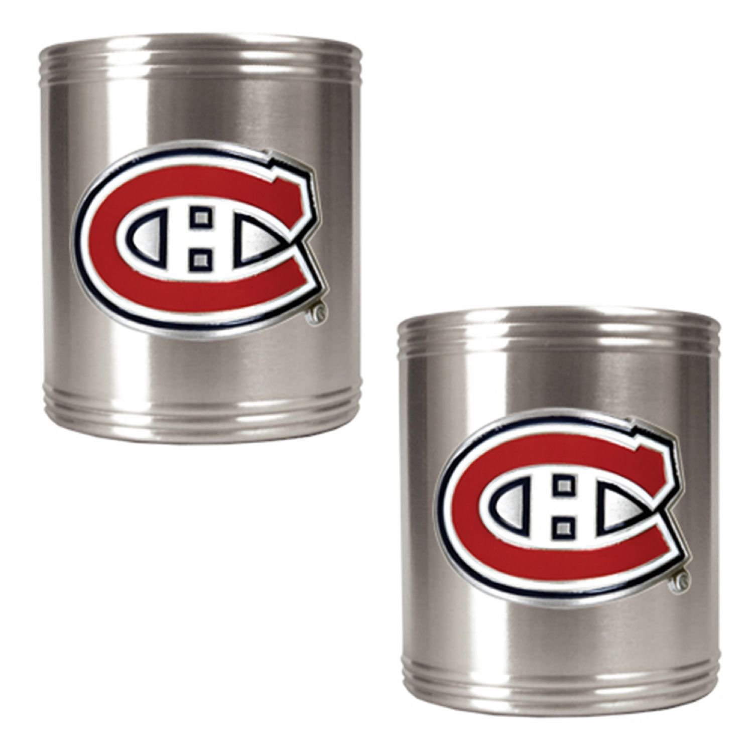 Great American Products NHL Two Piece Stainless Steel Can Holder Set