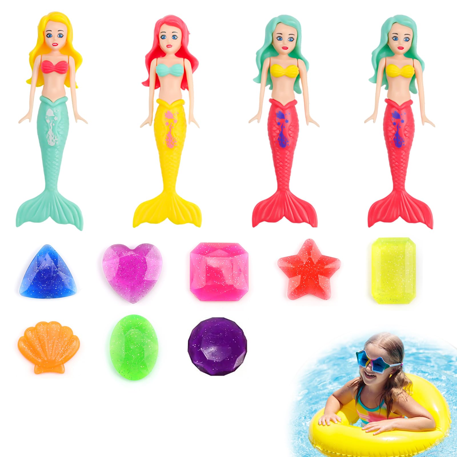 Giocattoli per piscina 20 pezzi giocattoli per immersioni, giochi per