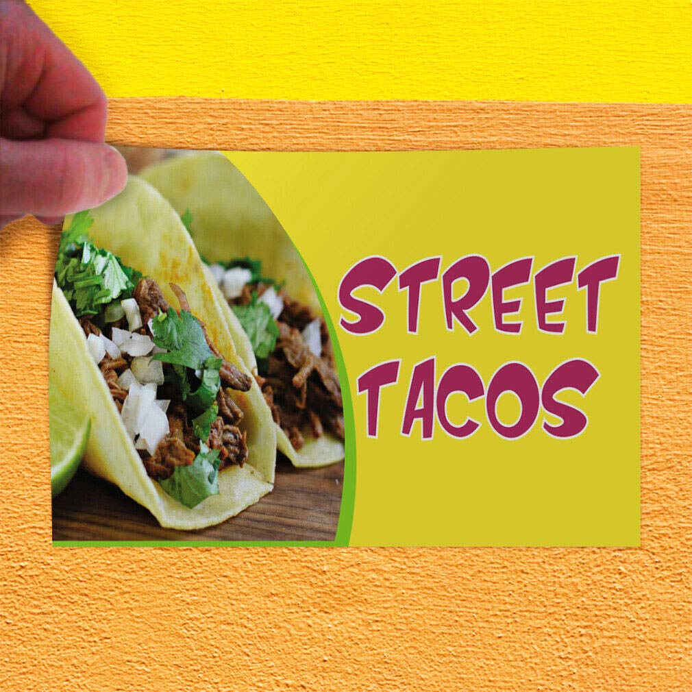 Decal Sticker Street Tacos #1 Style A Food & Beverage Street Tacos Store Sign 8"