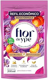 Flor de Ypê Sabonete Líquido, Frésia e Pêssego, 200ml (Refil)