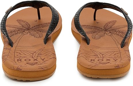 Amazon.com | Roxy Womens Lili III, Smooth Black, 5, Medium | Flip