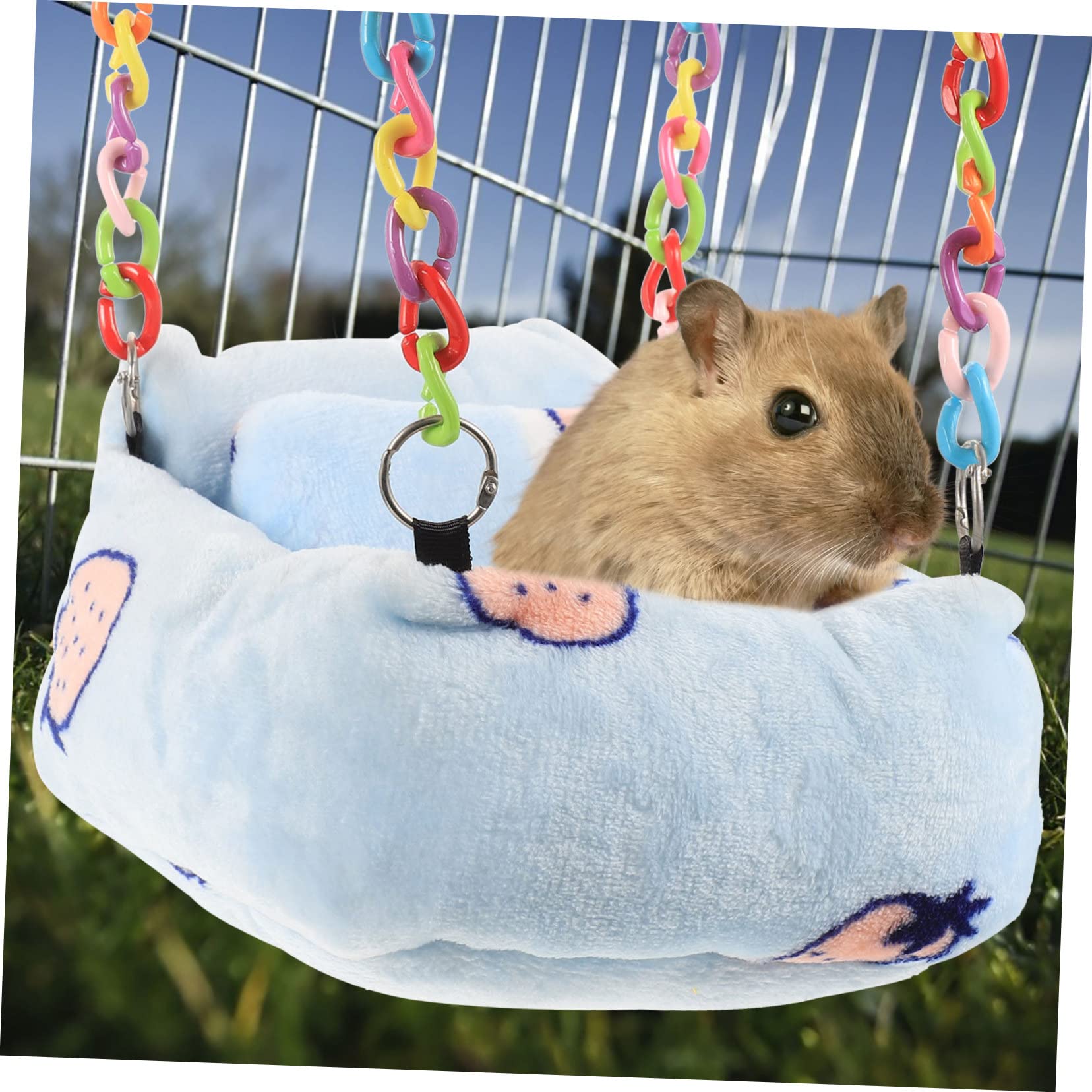 DOITOOL 2stücke Hängematte Für Kleine Haustiere Bunte Hängematte Für Hamster Ratten Und Chinchillas Atmungsaktiv Sicher Und Bequem Für Schlafplätze Und Spielbereiche Im Käfig