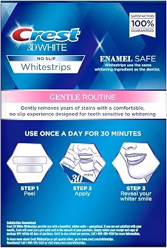 Crest 3D Whitestrips for Sensitive Teeth, Teeth Whitening Strip Kit, 28 Strips (14 Count Pack)