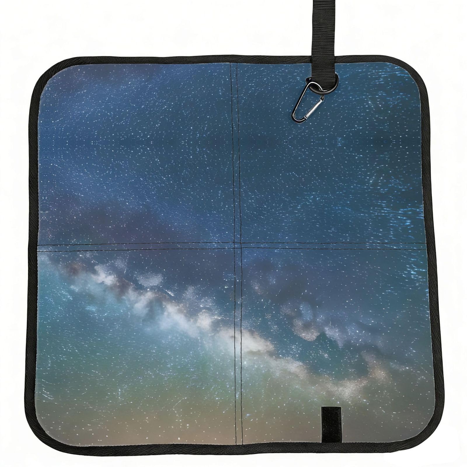 YGLHBDPBF Starry Night Sky Outer Space Print Camping seat cushion,Foldable Sitting Pads,Save Backpack Space for Hiking