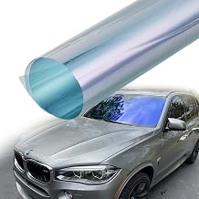 Charming Purple Blue Colorful Car Chameleon Windshield Tint Film 73.8% VLT Car Front Window Solar Protection Tint Color Change Window Film, 29.5" x 118.5"