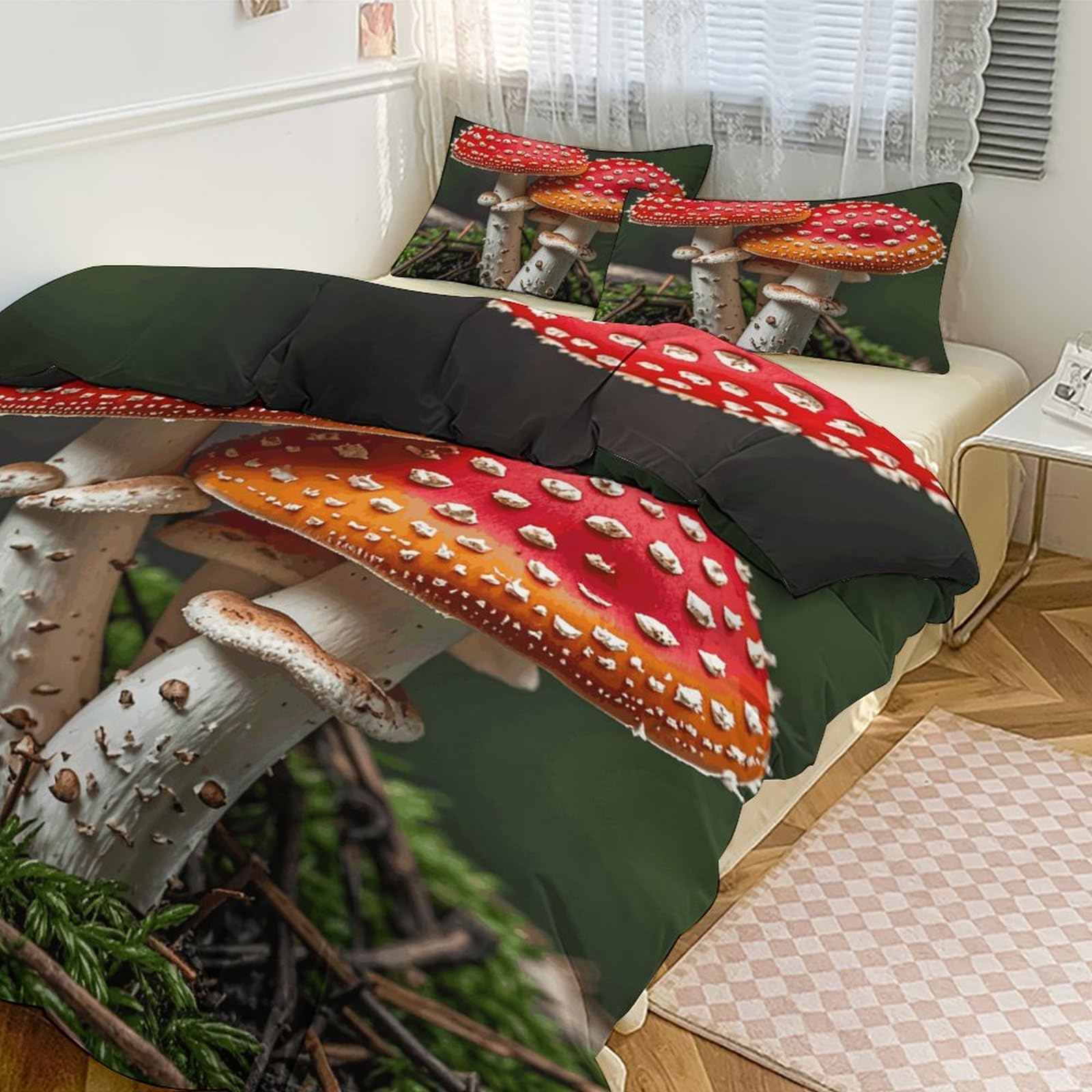 Parure de lit 3 pièces épaisse et couvre-lit premium aux finitions soignées