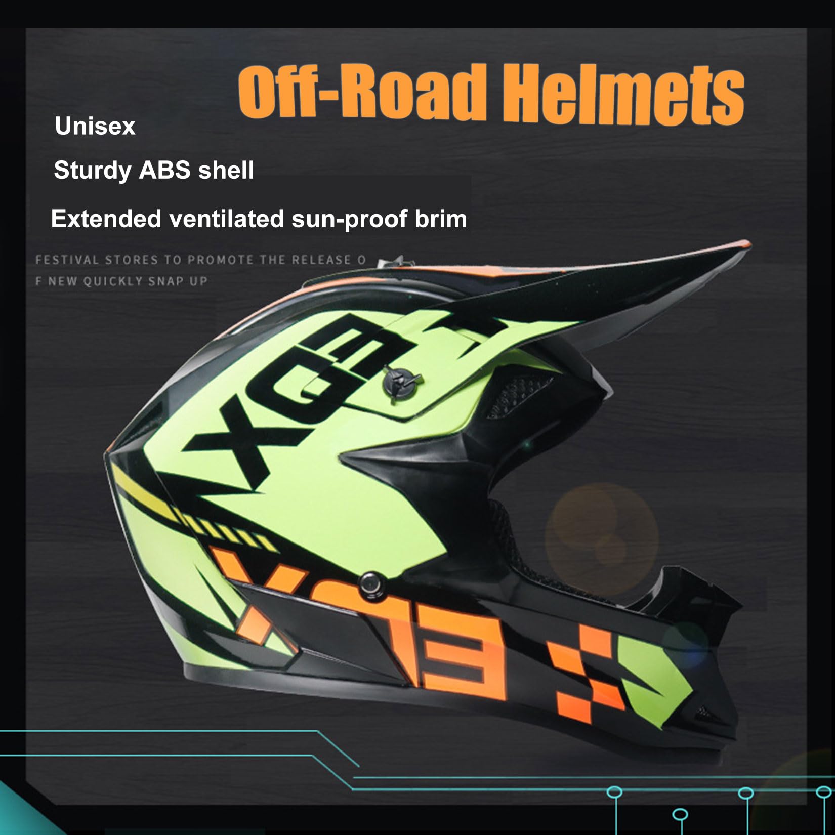 Motocross Helm Fullface Downhill Motorradhelm Mit Brille Handschuhe Maske, Kinder Erwachsene MTB Helm Enduro Integralhelm ATV Quad BMX MTB Helmet Für Damen Herren,Matte Black-S