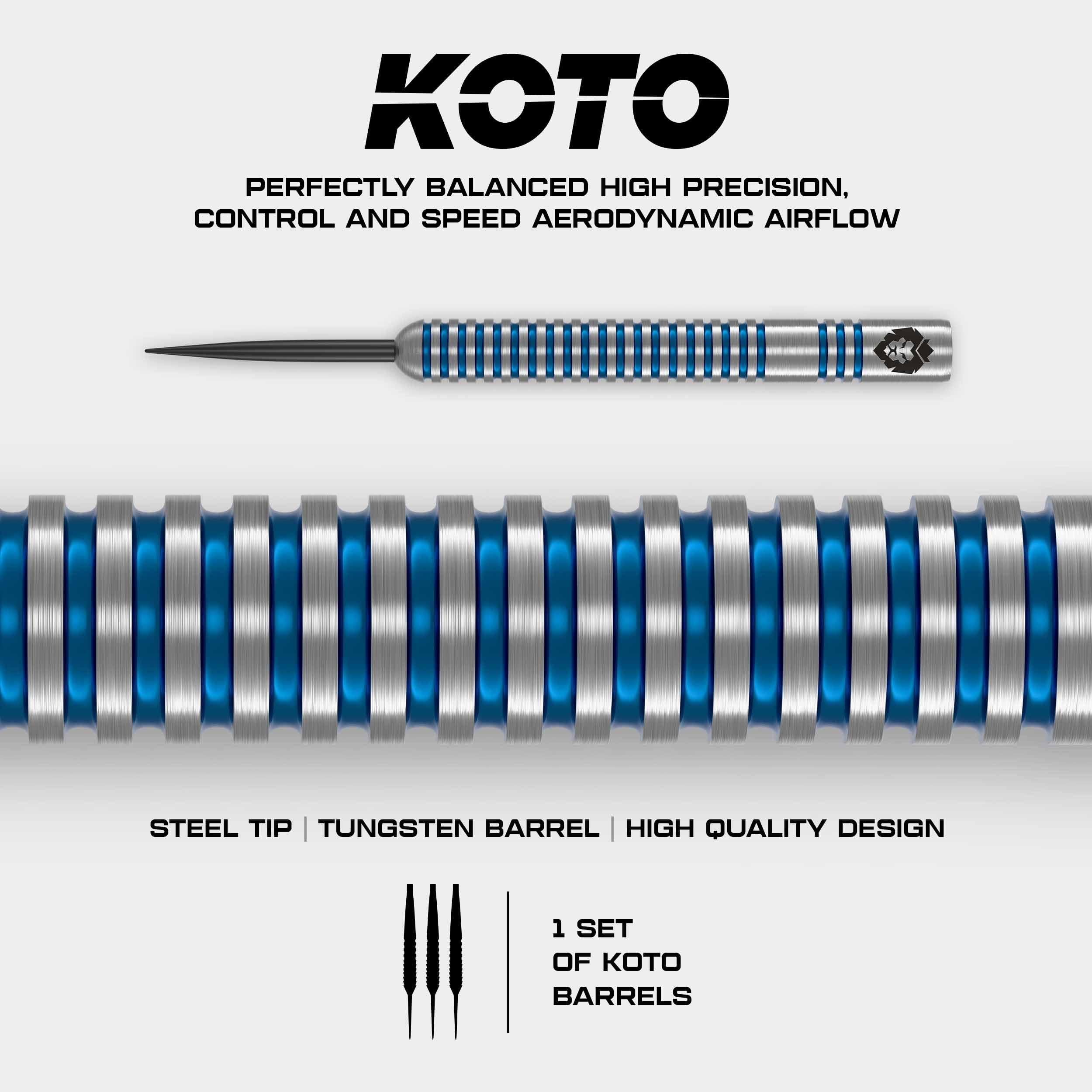 KOTO darts Freccette LED Surround nero – USB – freccette di alta