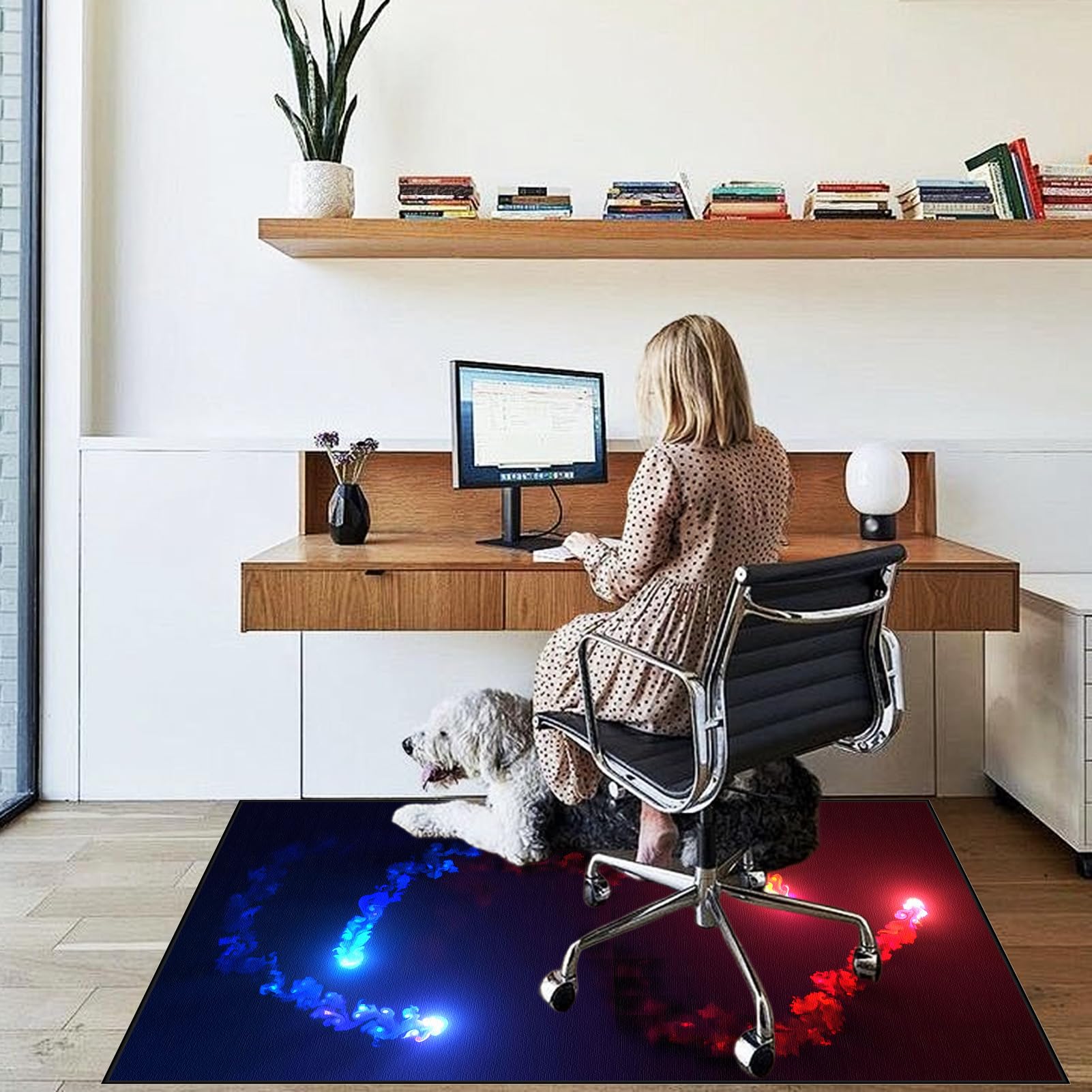 200 x 280 cm Biuro Ochraniacz podłogi, antypoślizgowa mata podłogowa, mata ochronna na krzesło biurowe, mata na krzesło z kołami, mata podłogowa do parkietu i płytek