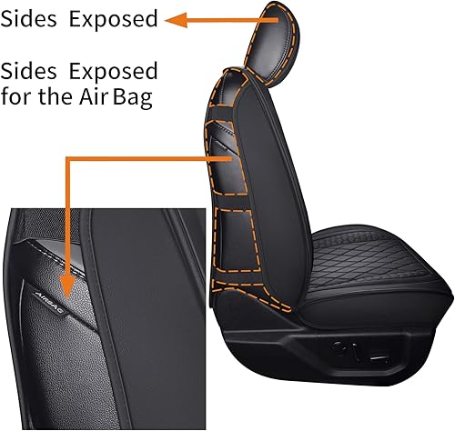 Miniatura 5 de Tomatoman Fundas de asiento para Ford F150 2009-2023 2017-2023 F250 F350 Supercrew Super Duty Limited Powerboost SVT King Ranch Pickup - Cojín