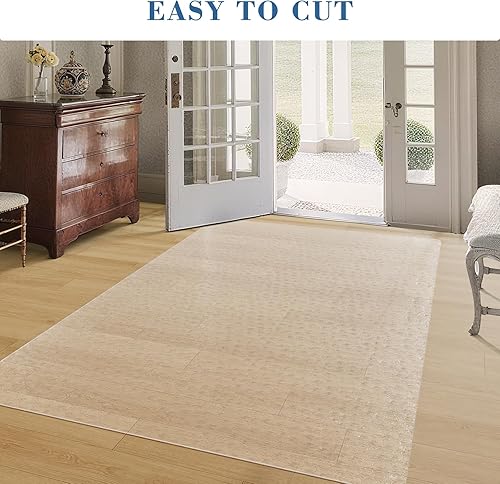 Miniatura 8 de Tydle - Tapete transparente para silla, de 36 x 60 pulgadas, tapete para silla de oficina para suelos duros, tapete de vinilo para sillas de juegos,