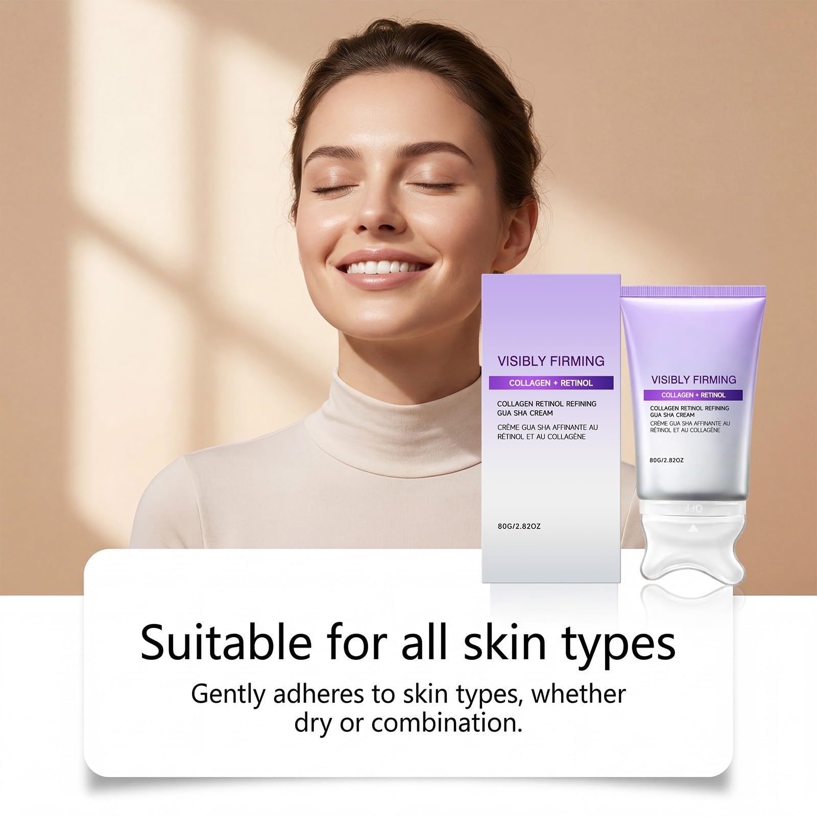 Crema Gua Sha raffinante con collagene e retinolo
