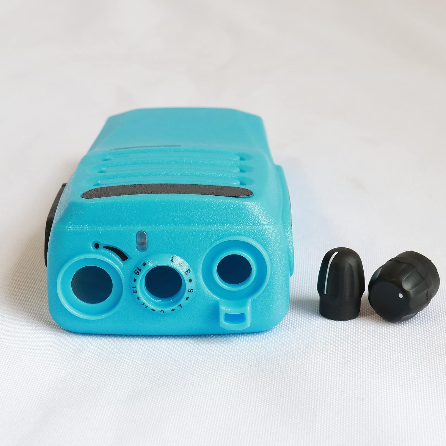 Blue 16 Channel Replacement Housing Case for CP200D Radio with Buttons Channel PTT Button Stickers