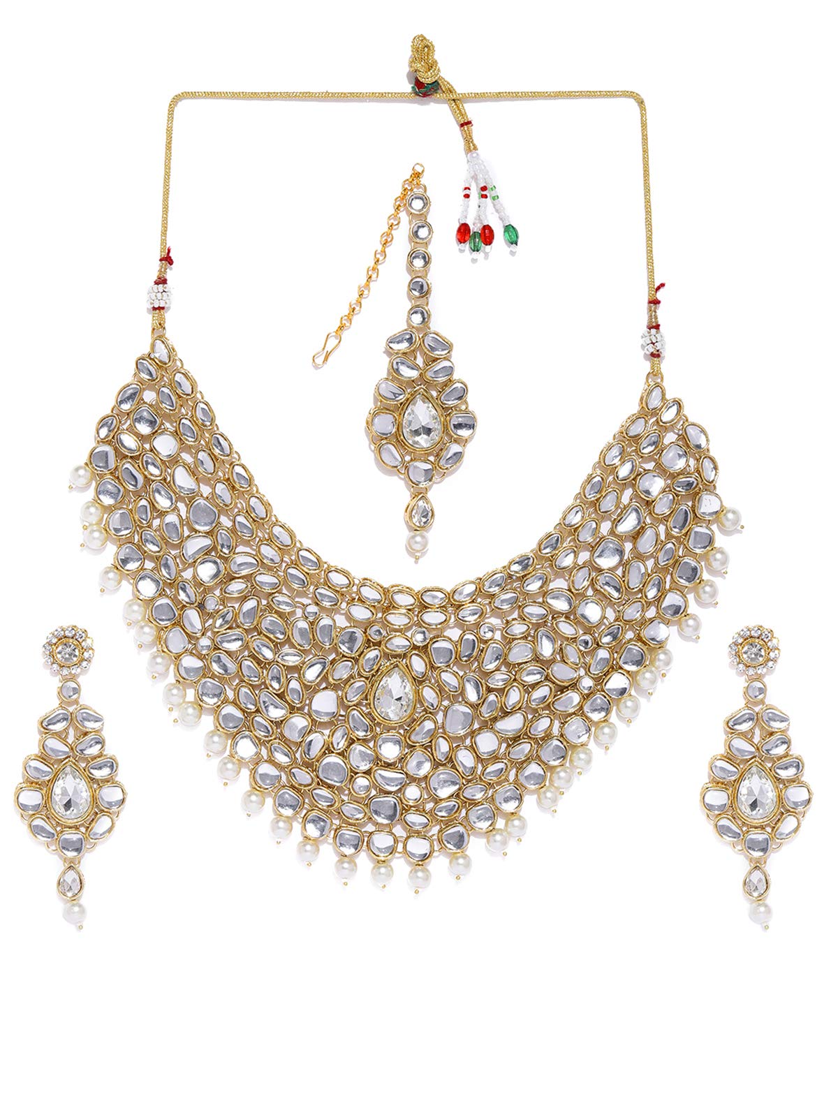 Zaveri Pearls Kundan & Pearls Jewellery Set for Women (Golden)(ZPFK8531) (B07NYSNZMQ) Amazon Price History, Amazon Price Tracker