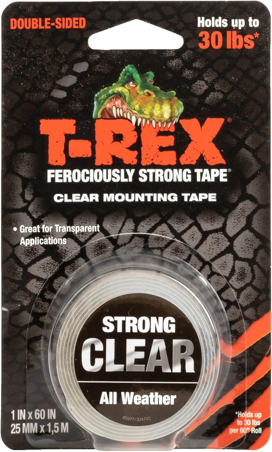 T-Rex Waterproof Mounting Tape, Clear (285338)