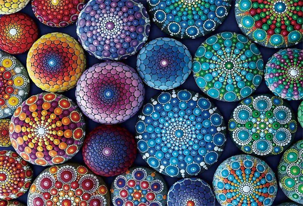 Yiting 1000 Piece Jigsaw Puzzles for Adults, Colorful Gemstones/Christmas/Mandala Flower/12 Constellation/Bird/Hummingbird/Darrell Bush Lake Puzzle Adult, Challenging Stress Relief Jigsaw Puzzle Gift