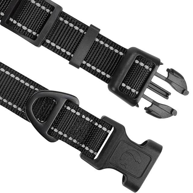 Foto 3 de 6 de Joytale Collar Perro Reflectante,Nylon Collar Acolchado con Neopreno,Ajustable para Perros…