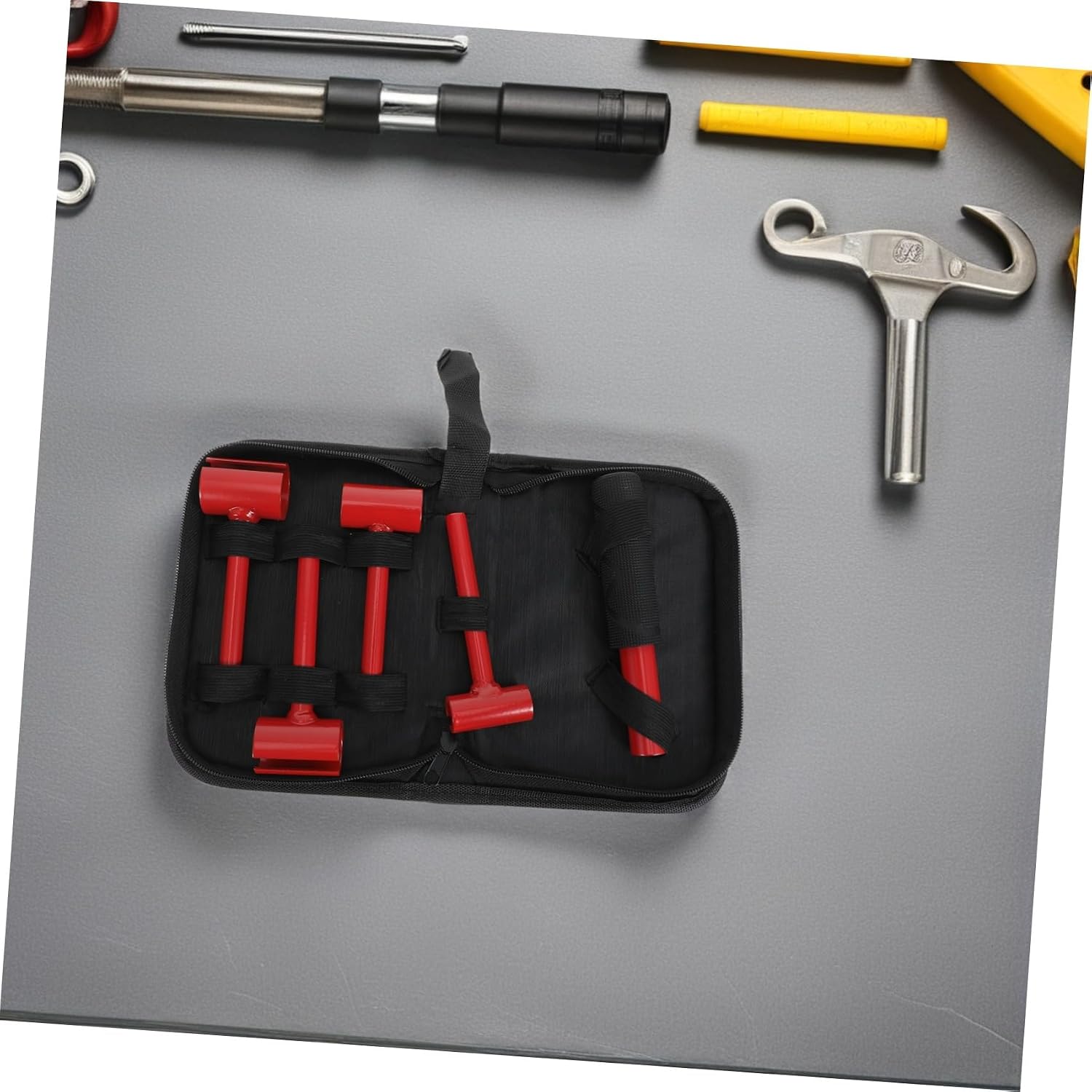 Door Hinge Adjustment Wrench Set 14/19/23/25mm with Canvas Pouch