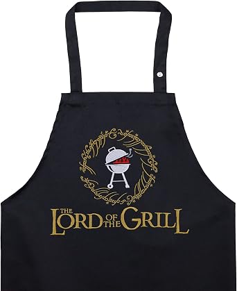 EXPRESS-STICKEREI Cooking apron Barbecue men Adjustable Kitchen Aprons with Pocket | adjustable neck strap