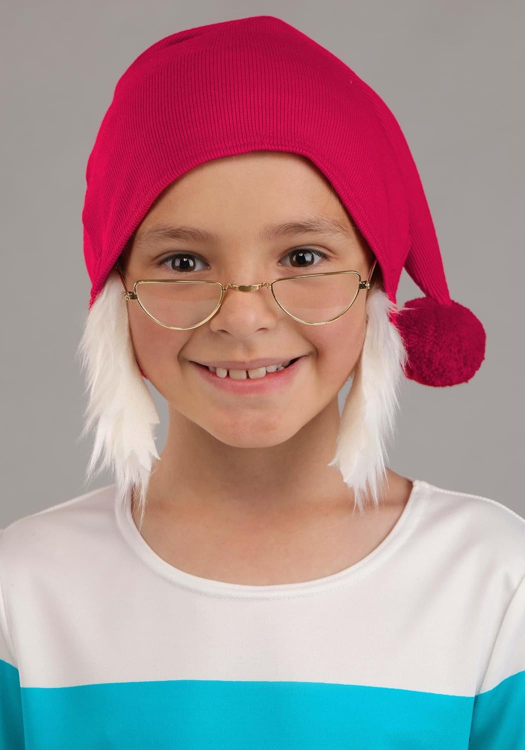 Disney's Mr Smee Costume for Kids with Shirt, Shorts, Hat, Hair, and Glasses for Halloween Dress Up or Play Pretend