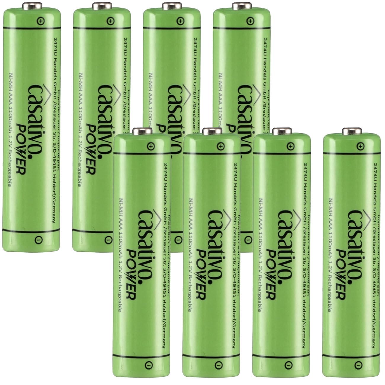 AAA Akkus 1100 mAh im 20er Pack mit Case – Wiederaufladbar, Stark & Universell einsetzbar für viele Geräte