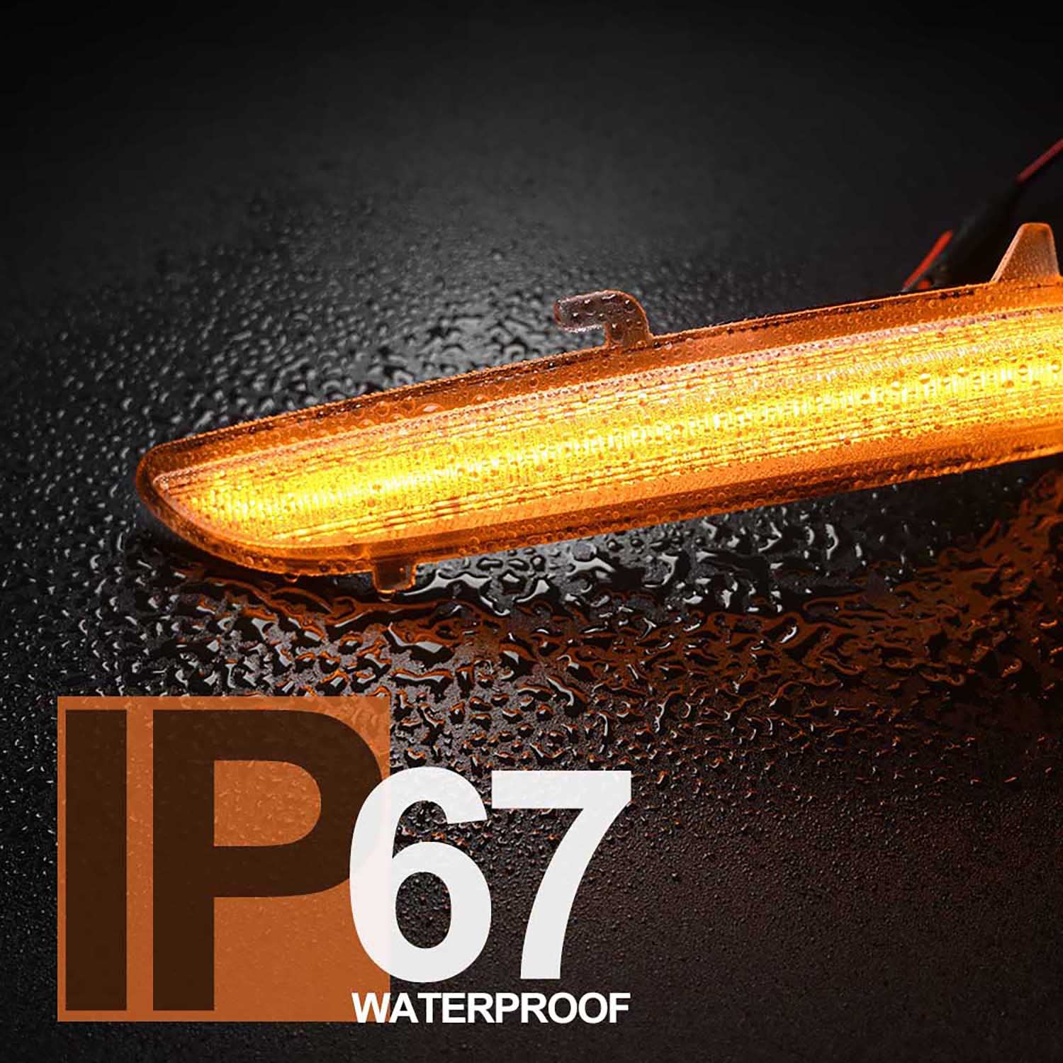 Clignotant latéral LED dynamique gauche + droite pour Peugeot 208 MK1 I 2008 MK1 I Citroën C3 MK3 III C4 Cactus Opel Corsa F