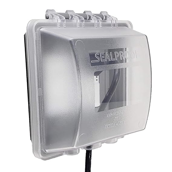 Sealproof 2-Gang Weatherproof In Use Outlet Cover