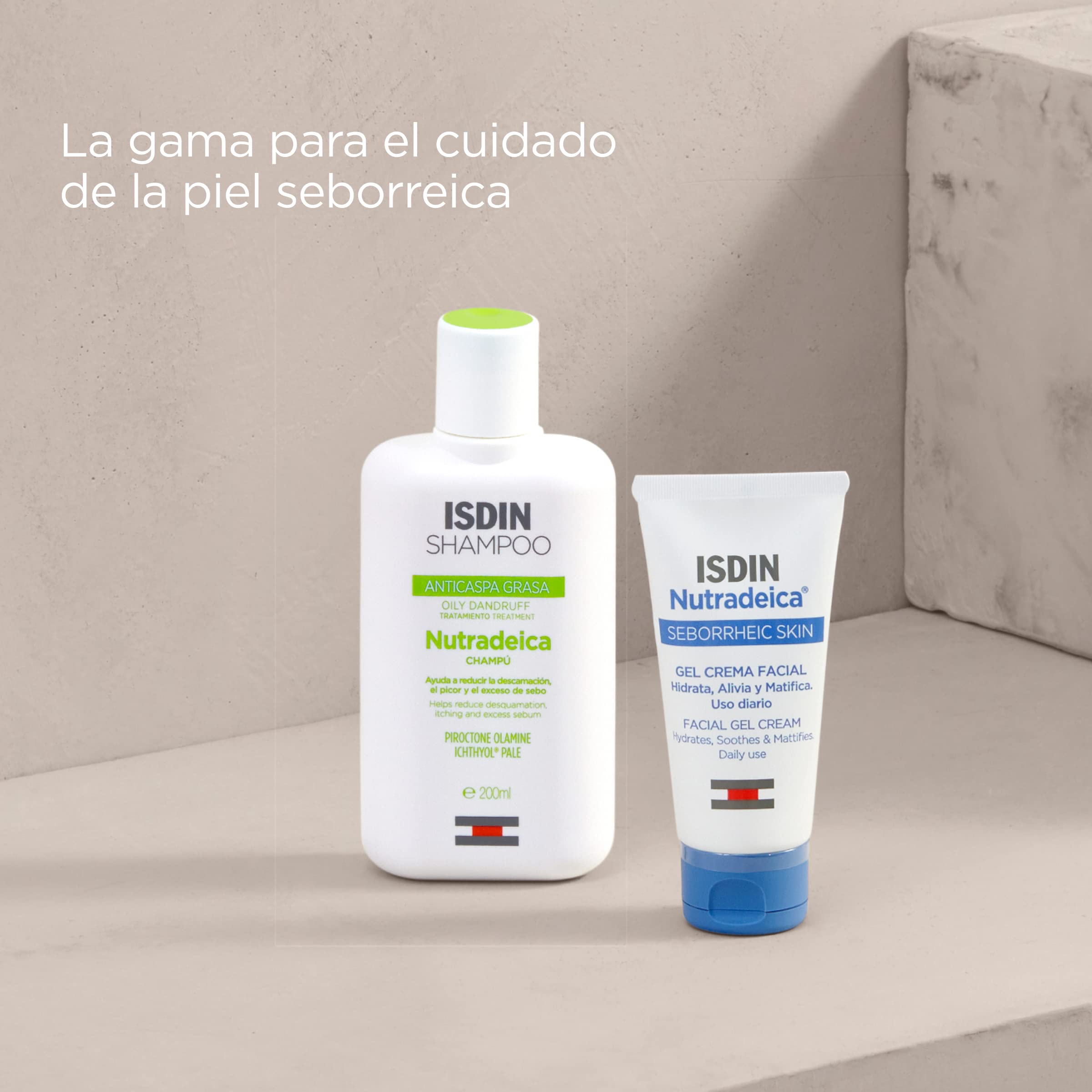 ISDIN Nutradeica Champú para Caspa Grasa, 400 ml