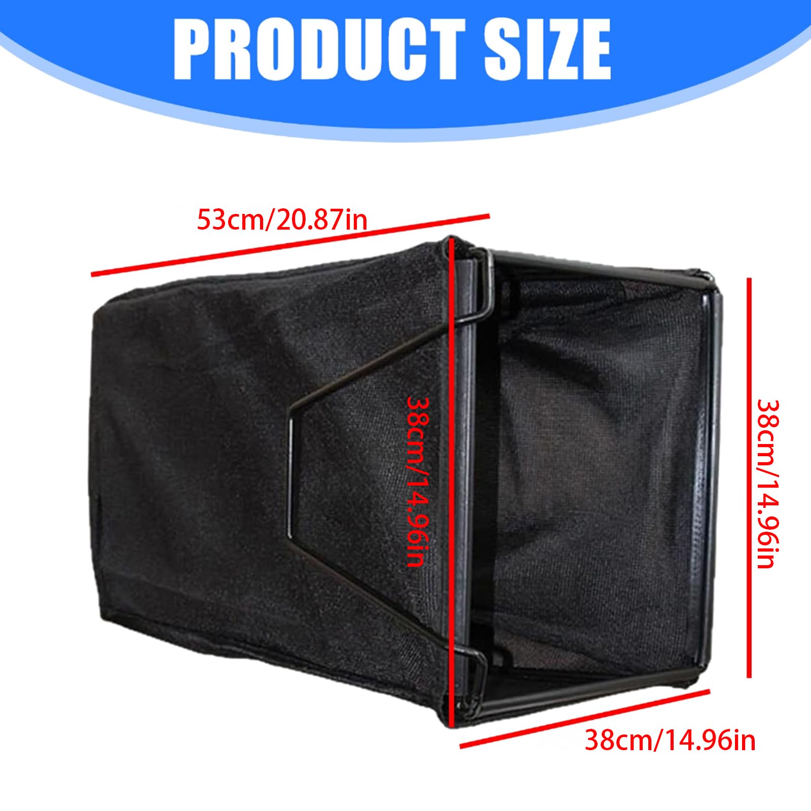 21 Pulgadas Bolsa De Cortacésped De Gran Capacidad Fácil Montaje Para HRJ216/196/HRU216 Eficiente Colección De Hierba Cortacésped Bolsa de Hierba