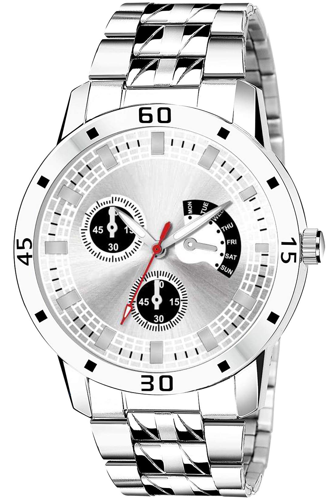 niyati Nx Analogue Mens & Boys Watch (Silver Strap White dial) (B08P7JMV3T) Amazon Price History, Amazon Price Tracker