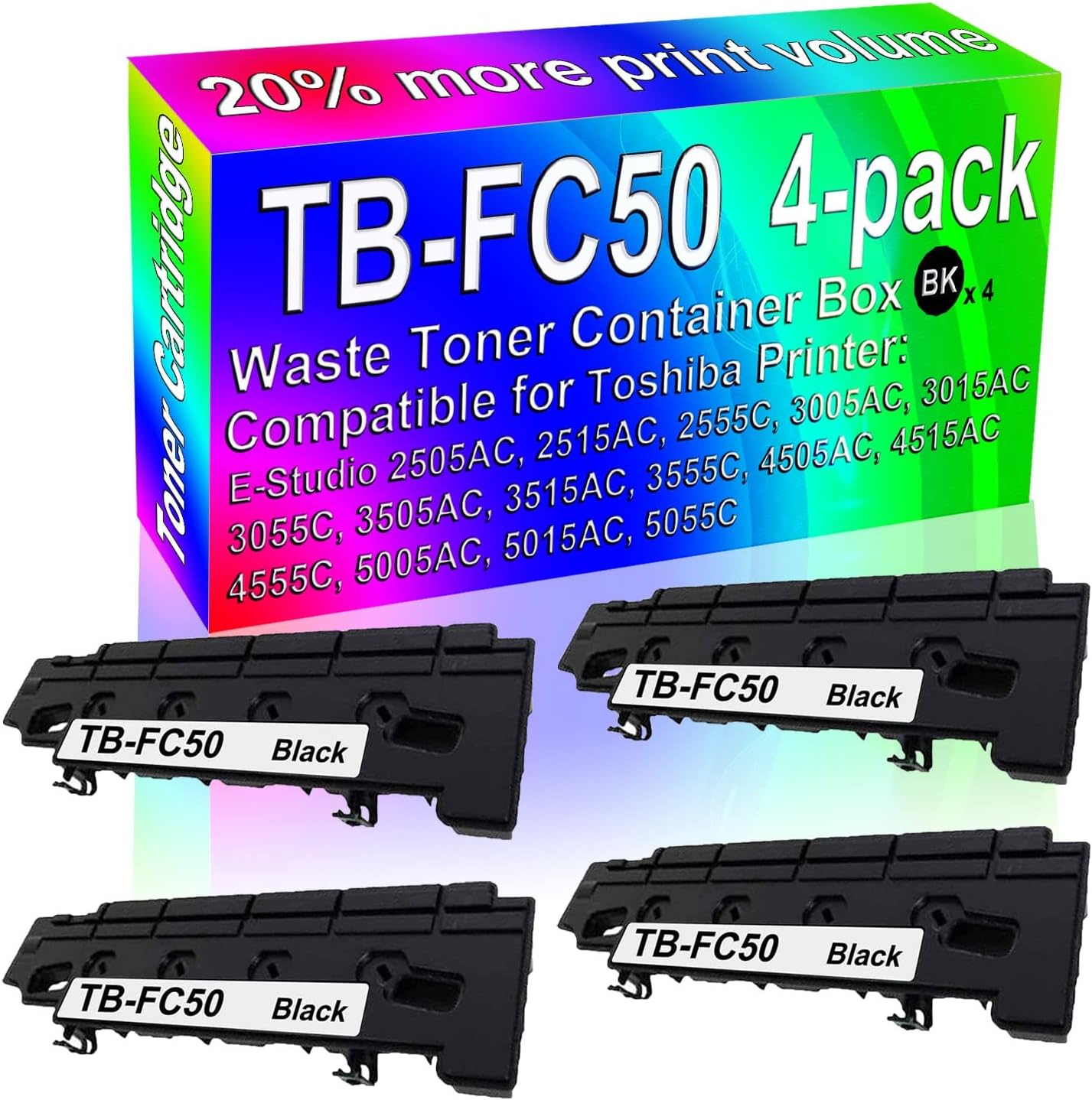 Kolasels 4Pack (Black) Compatible TBFC50 TBFC50 Laser