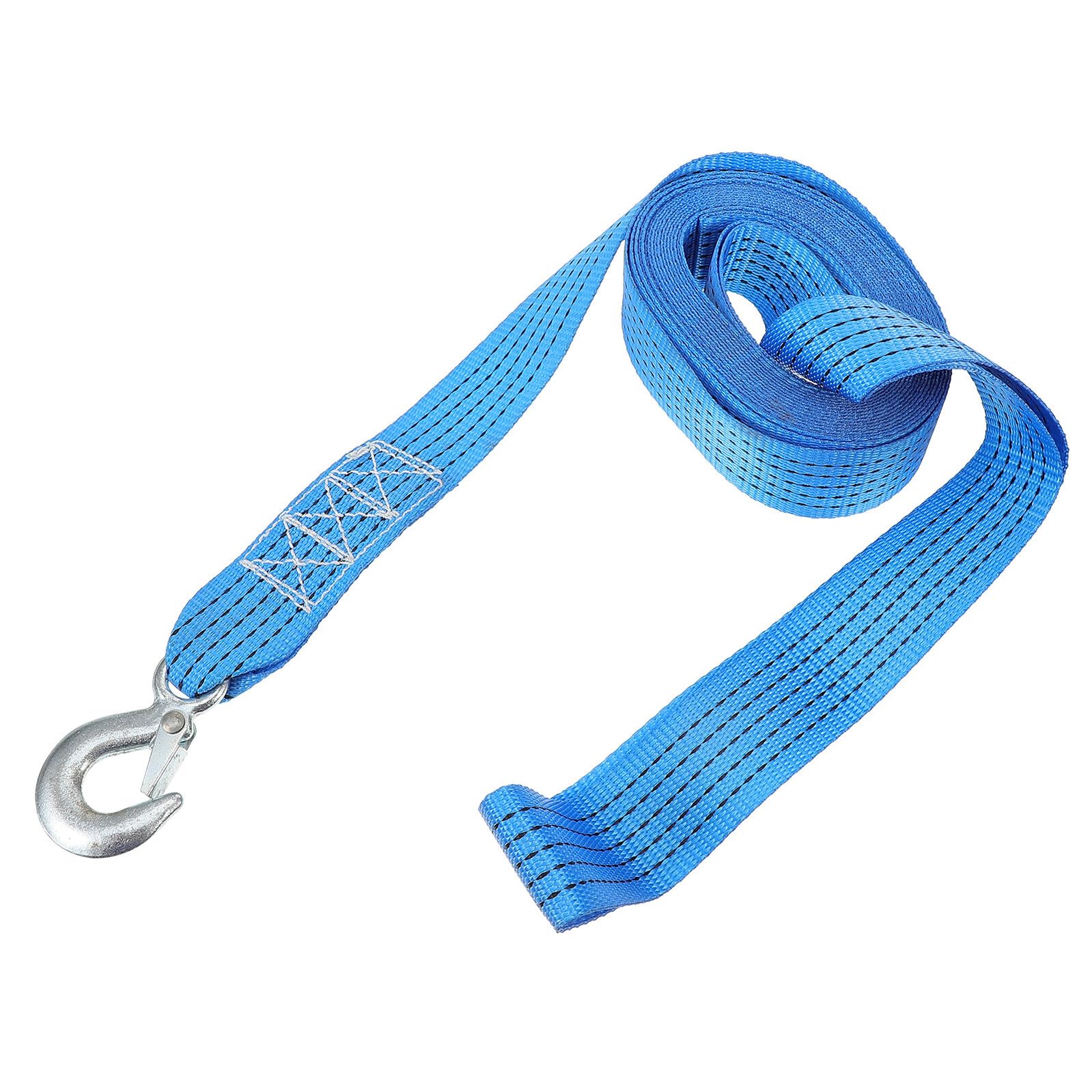 Sangle de traction résistante 6m bleue pour remorque et chargement - 8