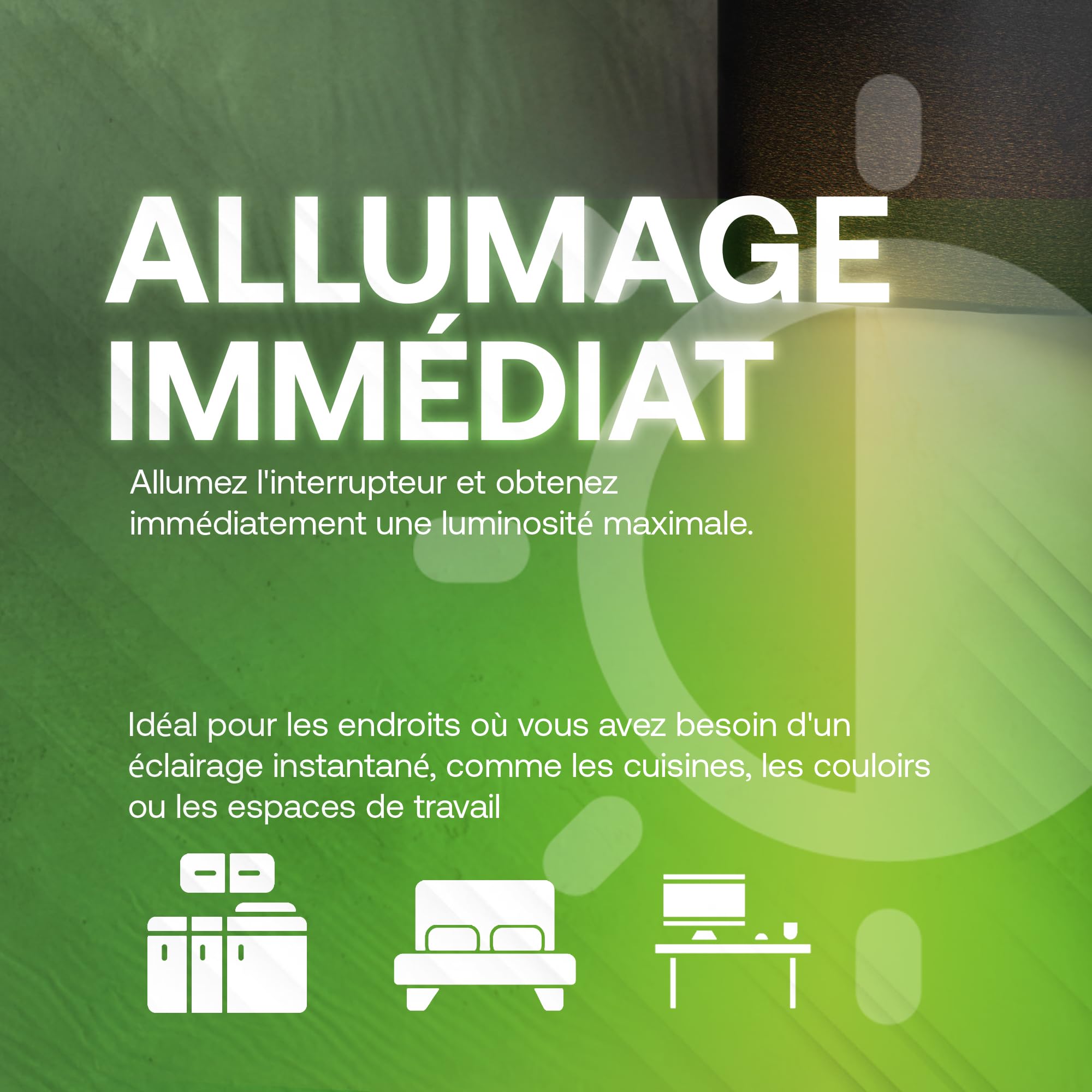 greenandco 10x Ampoule GU10 LED | remplace 44W | blanc neutre 4000K | 2.5W 450lm | 36° | sans scintillement | classe d'efficacité énergétique A | ampoule LED 230V | non dimmable