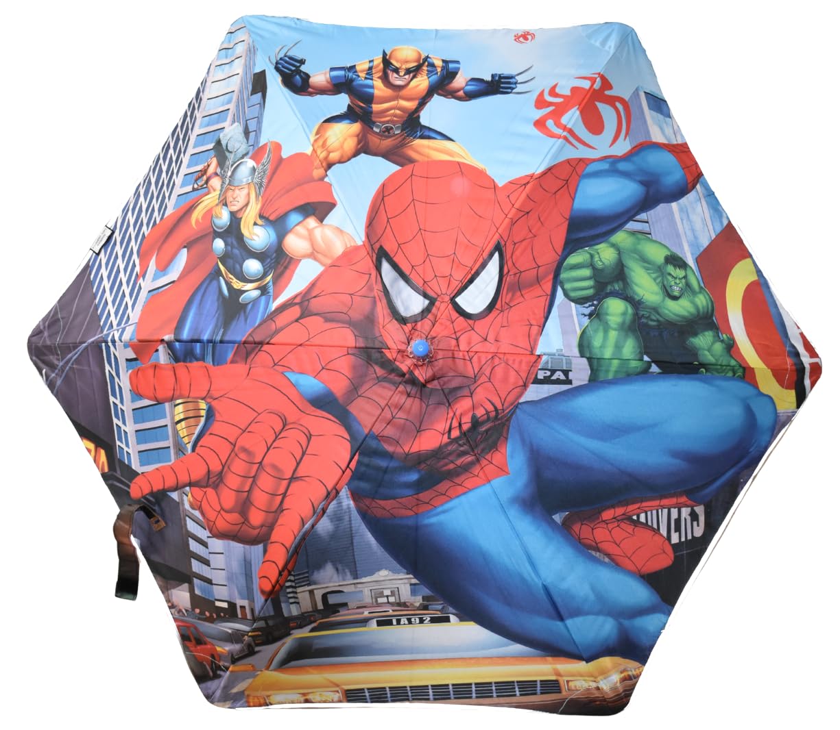 ™ Cute Superhero Kids Umbrella for Girls Boys, Safe Umbrellas with Reflective Stripe, Cartoon Umbrella for Children Chatri for Rain Chaata for Kids-image-33