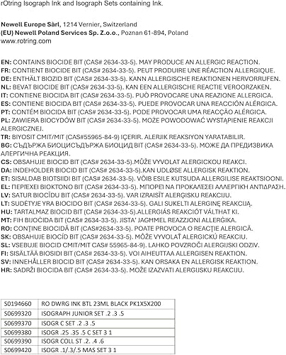 Miniatura 10 de Rotring Isograph Plumas para dibujo técnico. Juego de 3 unidades, Marrón