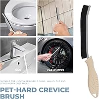 Vista 4 de Cepillo de Limpieza de 3 Piezas - Incluye Cerdas Suaves, Cepillo Duro para Hendiduras, Cepillo Multifuncional para Juntas, Rueda de Ventilación