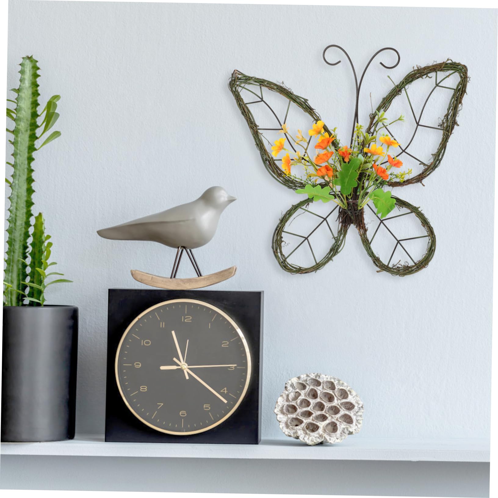 Ghirlanda Primaverile Forma Di Farfalla Fiori Artificiali Per Decorazione Di Porte e Finestre Decorazione Leggera e Versatile Per Ogni Occasione