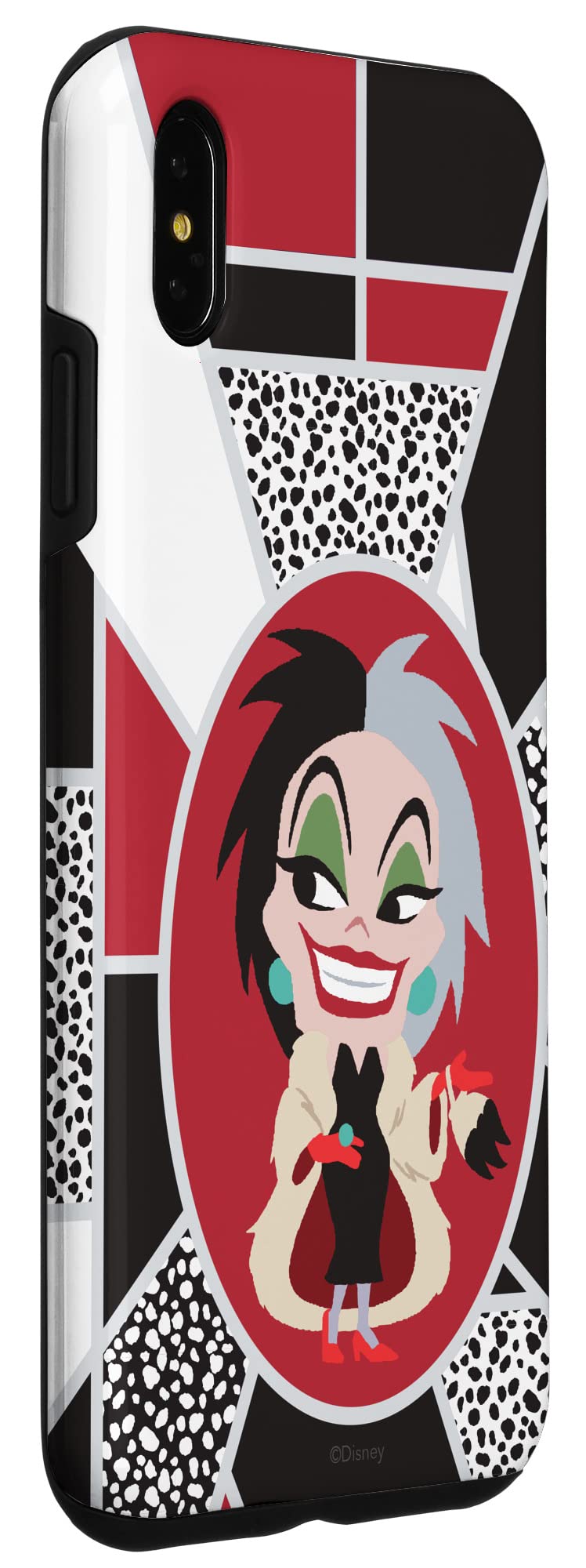 Custodia per iPhone XS Max Disney Villains Kawaii Cute Crudelia