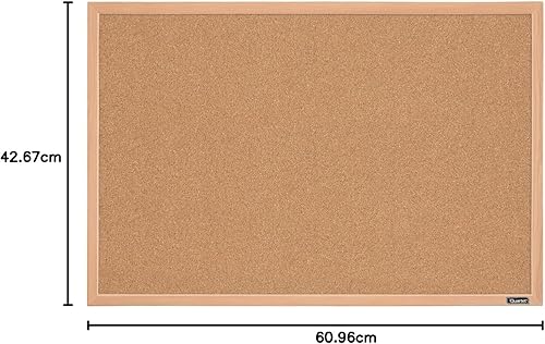 Miniatura 5 de Quartet 35-380342Q - Tablero de anuncios enmarcado, tablero de corcho de 17 x 23 pulgadas, marco con acabado de roble, marrón
