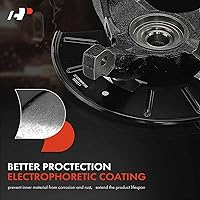 Vista 6 de A-Premium Conjunto de cubo de cojinete de rueda y nudillo de dirección delantero izquierdo compatible con Ford Escape 2005-2012 y Mazda Tribute