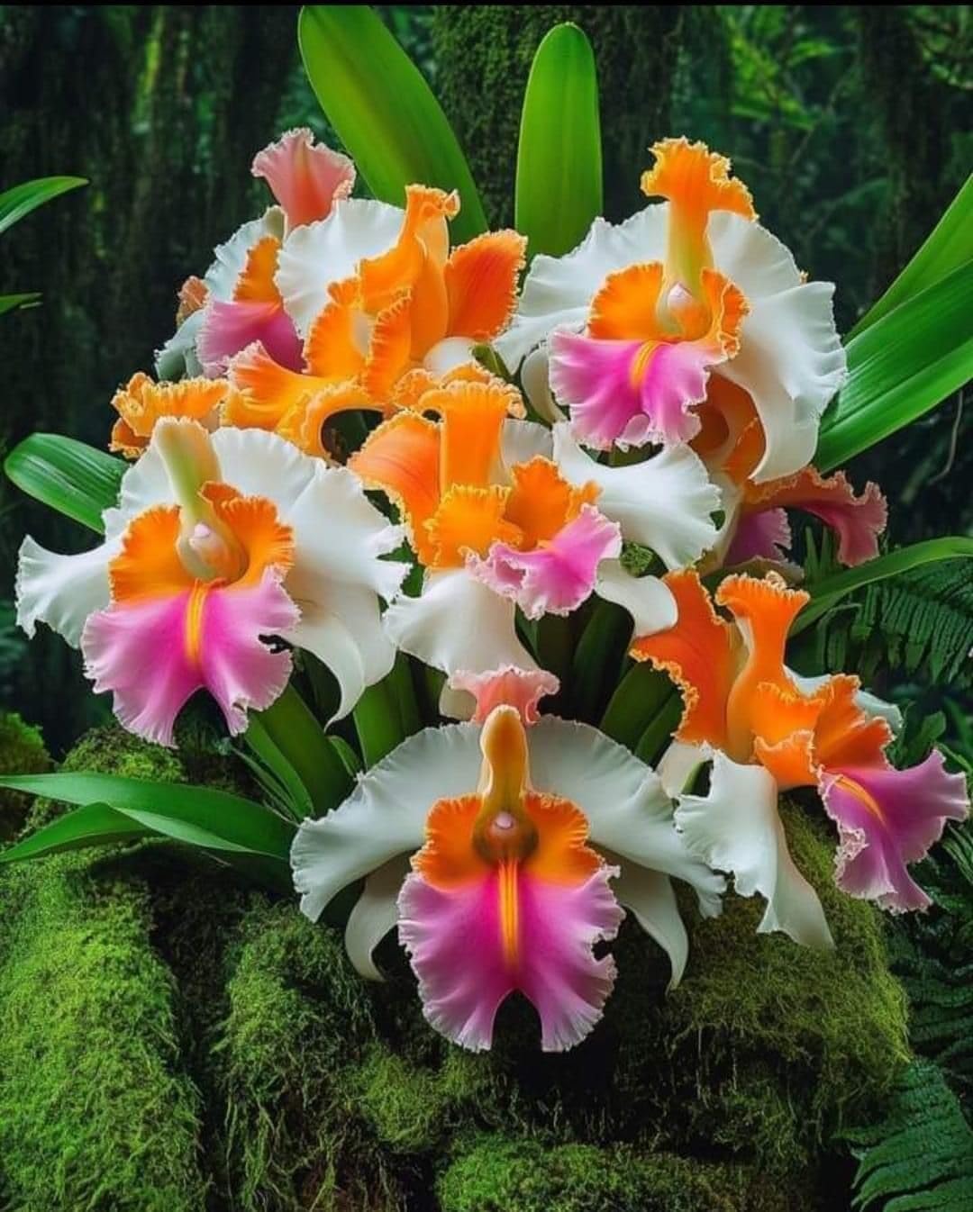 Raffinato Cymbidium Orchid, Perenne - Giardini e Balconi, Adatta ai principianti-15bulbi-F