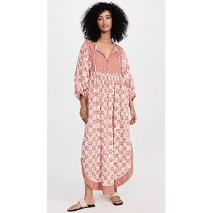 Free People Women's Hazy Maisy Maxi Dress, Earth Combo, | B2B Liquidation